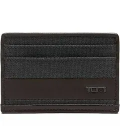 Alpha Slim Card Case In Brown