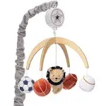 Lambs & Ivy Hall of Fame Lion/Sports Balls Musical Baby Crib Mobile Soother Toy