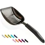 Wepet Cat Litter Scoop, Non Stick Plated Aluminum Alloy Sifter, Kitty Metal Scoo