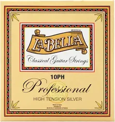 La Bella 10PH High Tension Silver Classical Guitar Strings