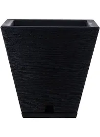 Floridis Zurique Small Black Resin Planter Bowl