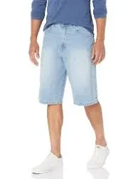 SOUTHPOLE MEN&#039;S BIG AND TALL DENIM SHORT 9007-3236 DARK SAND BLUE (SIZE 44, 48)