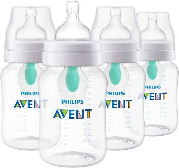 Philips Avent Anti-Colic Baby Bottle With AirFree Vent Clear 9oz