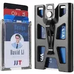 ID Badge Holder with Lanyard Clip 4 Card Slot Heavy Duty Wallet Vertical Case  | eBay