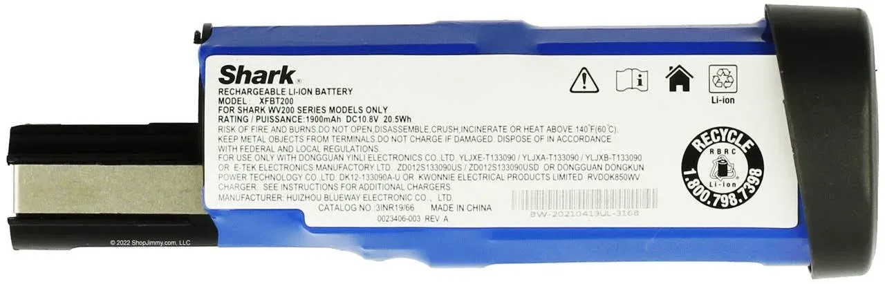 Shark Lithium-Ion Battery XFBT200 Wandvac Wv201 Wv200 Wv205 WV220 OEM