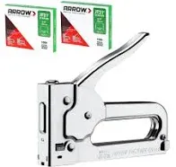 Arrow JT21CM Light Duty Staple Gun Kit Manual Stapler w/2000PC JT21 3/8&#034; Staples