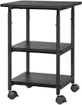 Heavy Duty Industrial Printer Stand: 3-Tier Machine Cart with Adjustable Tabl...