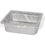 Steam Pan Liners for 1/3-Size Pans, Includes Twist-Ties, 18" x 14", Clear, 250/Carton