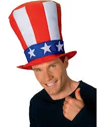 Uncle Sam Adult Stovepipe Hat