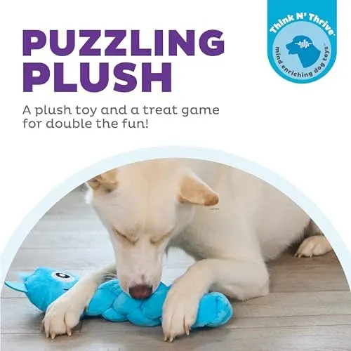 Outward Hound Twistiez Interactive Squeaky Plush Treat Puzzle