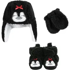 Hudson Baby Trapper Hat, Mitten and Bootie Set