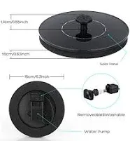 Mademax Solar Bird Bath Fountain Pump