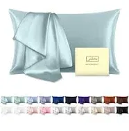 Mulberry Silk Pillowcase for Hair and Skin Standard Size 20&#034;X 26&#034; Pillow Case wi