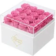 GLAMOUR BOUTIQUE Preserved Roses in a Box Valentines Day Gifts for Her