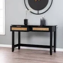 Southern Enterprises Chekshire 2-Drawer Storage Console Table