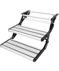 VEVOR RV Steps 2 Step Manual Retractable RV Stairs 440 LBS RV Trailer Camper