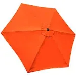 BELLRINO Patio Umbrella 9 ft Replacement Canopy for 6 Ribs Tango Orange Color