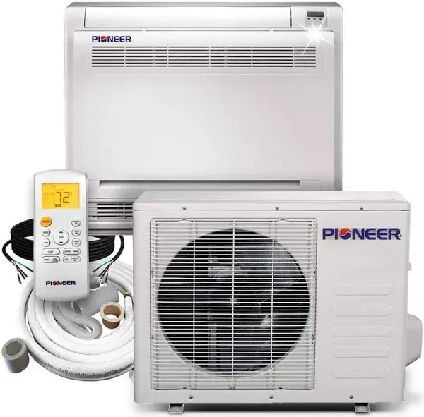 Pioneer 12,000 BTU Floor Console Mini- Split Air Conditioner Heat Pump System