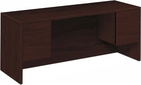 HON 10500 Series Kneespace Credenza With 3/4-Height Pedestals 10543NN