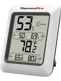 ThermoPro TP50 Digital Hygrometer Indoor Thermometer+ThermoPro TP157 Hygrometer Indoor Thermometer for Home