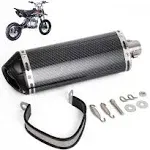 Universal 38mm 51mm Stainless Steel Exhaust Muffler Slip on Dirt Street Bike Motorcycle Scooter