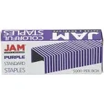 JAM PAPER Standard Size Colorful Staples - Violet Purple - 5000/box