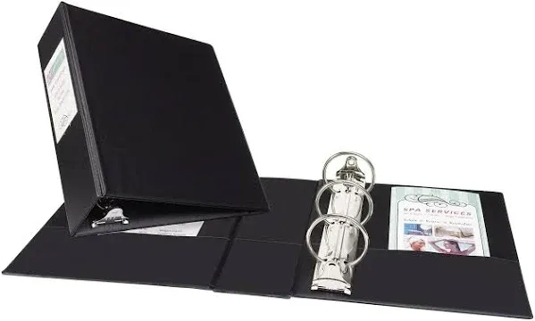 Avery&#174; Mini Size Durable Non-View Binder with Round Rings, 3 Rings, 2&quot; Capacity, 8.5 x 5.5, Black ;