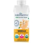 Kate Farms Kids Nutrition Shake, Vanilla, 8.45-ounce Carton