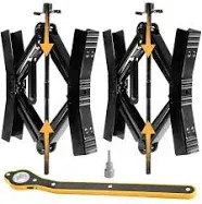 Camper Wheel Chock Stabilizer 2 Sets Double Speed Truck RV Tire Scissor Locking