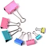 Binder Clips, Lumeiy 162PCS Paper Clips with Assorted Colors and Four Sizes