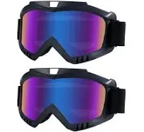 LJDJ Dirt Bike Goggles 2 Pack