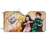 Demon Slayer Characters Accordion Sunshade for Car Windshield