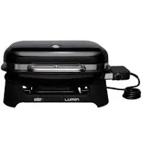 Weber Lumin Electric Grill, Deep Ocean Blue, with Lumin Grill Stand