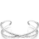 Swarovski Hyperbola Crystal Cuff Bracelet - Silver