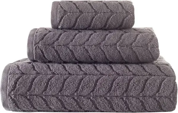 Bagno Milano 100% Turkish Cotton Jacquard Luxury Towel Set – Quick Dry Non-GMO Ultra-Soft, Plush and Absorbent Luxury Durable Turkish Towels Set