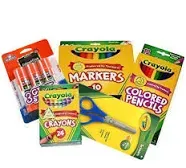 Basic Crayola Back to School Bundle - 5 Items - Crayola Crayons, Crayola Markers