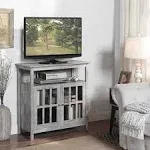 Convenience Concepts Big Sur Highboy TV Stand with Storage Cabinets - Faux Birch