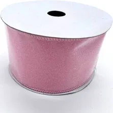 Regency International 2.5" X 10 Yard Candy Glitter Wired Ribbon - Pink