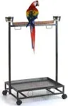 LARGE Wrought Iron Parrot Bird Play Perch Stand Play Gym Play Ground Roll Stand