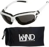 WYND Blocker Motorcycle Riding Glasses Medium, Black | Yellow Night Driving 