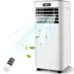 FP10119US-WHCostway 8000 BTU Portable Air Conditioner for 230 Square Feet with Remote Included