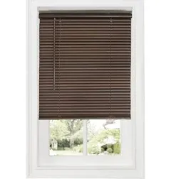 Achim 1" GII Deluxe Sundown Indoor Cordless Latte Vinyl Room Darkening Mini Blind