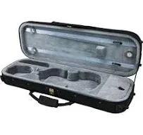 SKY 4/4 Full Size Acoustic Violin Oblong Case Lightweight with Hygrometer Black/Dark Blue