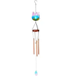 Lakeside Solar Floral Windchime