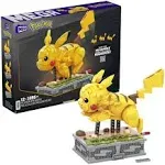 Mega Pokmon Building Toys Set Motion Pikachu with 1092 Pieces and Running Movement for Adult Collectors