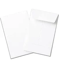 Guardian #1 Paper Coin Envelopes with Gummed Flaps, Pack of 500 Blank Small Envelopes for Gift Cards, Coins, Receipts, Stamps, Small Parts Storage, and More, 2 ¼ Inches x 3 ½ Inches, White