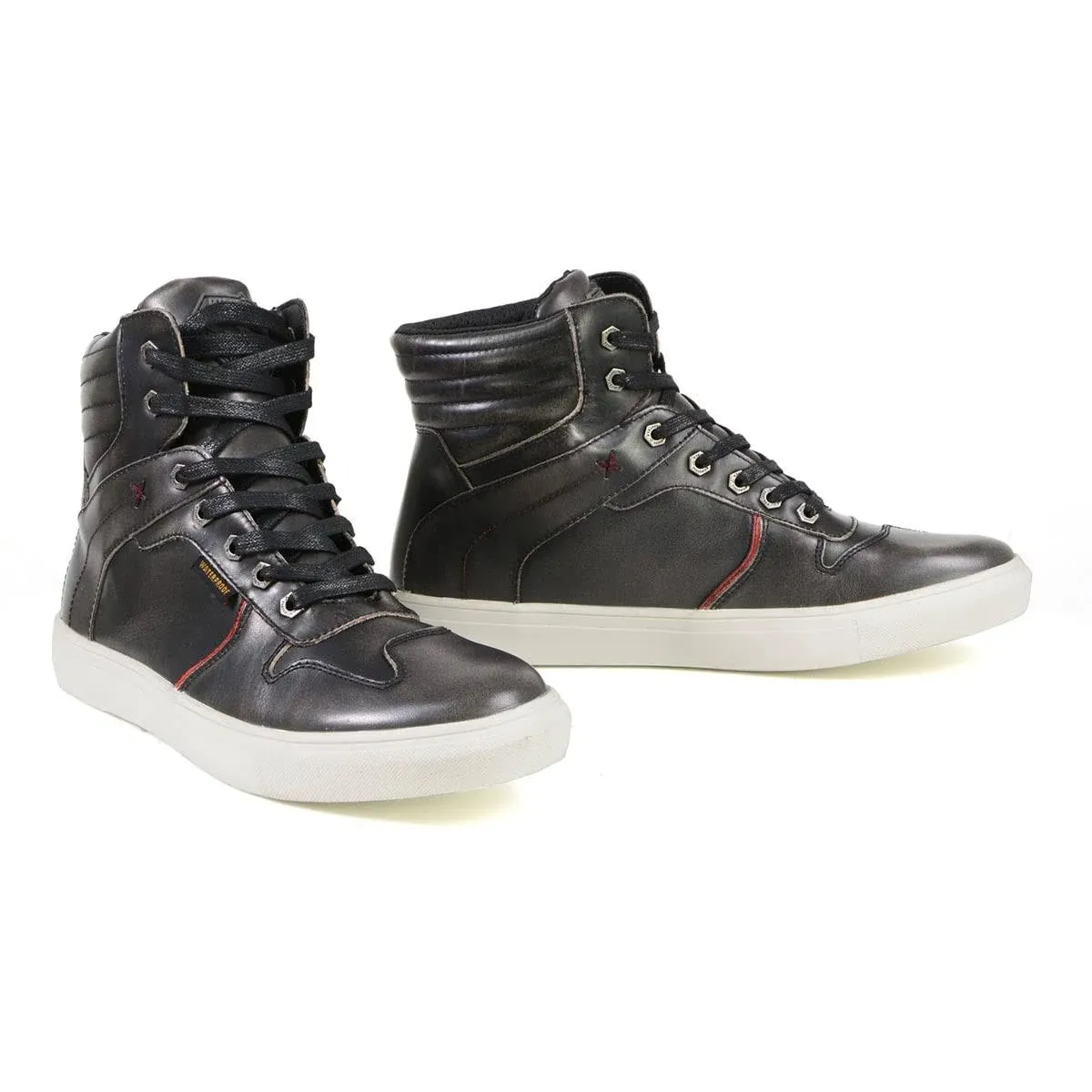 Milwaukee Leather Men's High-Top Biker Riding Waterproof Shoes