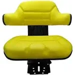 Aftermarket John Deere Yellow Universal Tractor Suspension Seat fits John Deere 2550, 2630, 2640, 2750