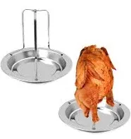 Beer Can Chicken Holder 2 Pack Stainless Steel Chicken Rack For Grill Smoker Ove