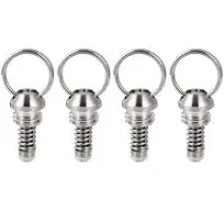 MRbrew Ball Lock Keg Pressure Relief Valve 4 Pieces All Stainless Steel Corny Cornelius Style Ball Lock Carbonation Keg Lid Pressure Release Valve